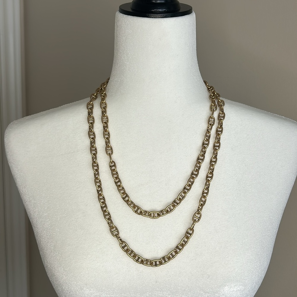 Stella & Dot Versatile Chain Gold Purse Clutch Chain Strap, Necklace, Be…